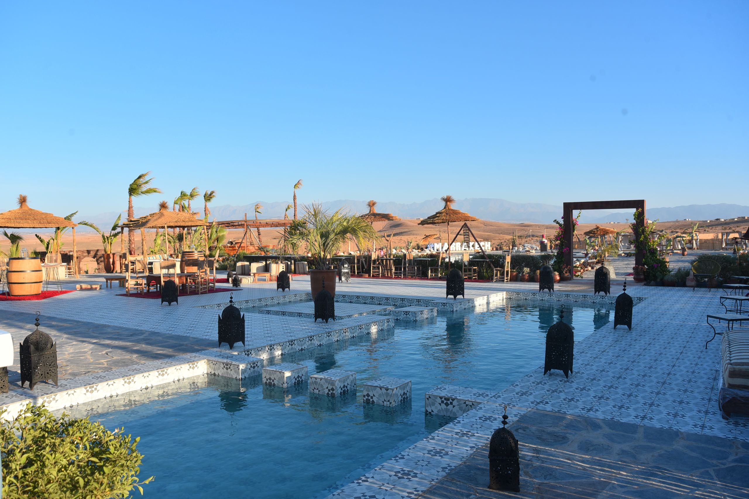 Full-Day Premium: Quad + Pool & Lunch + Sunset Camel + Dinner (Luxury Camp)